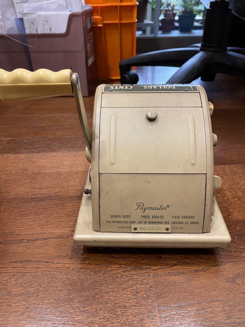 Cheque stamping machine, Hobbies & Toys, Memorabilia & Collectibles ...