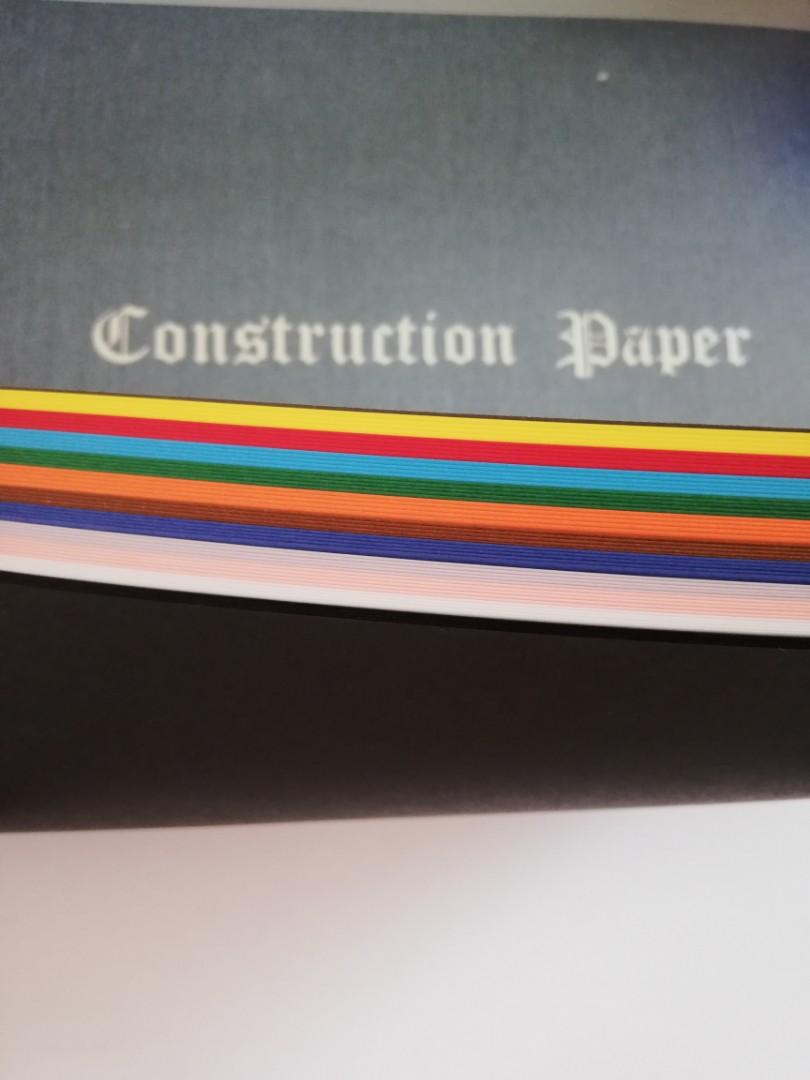 Construction Paper book 彩色工作紙一本, 興趣及遊戲, 手作＆自家設計, 文具 Carousell