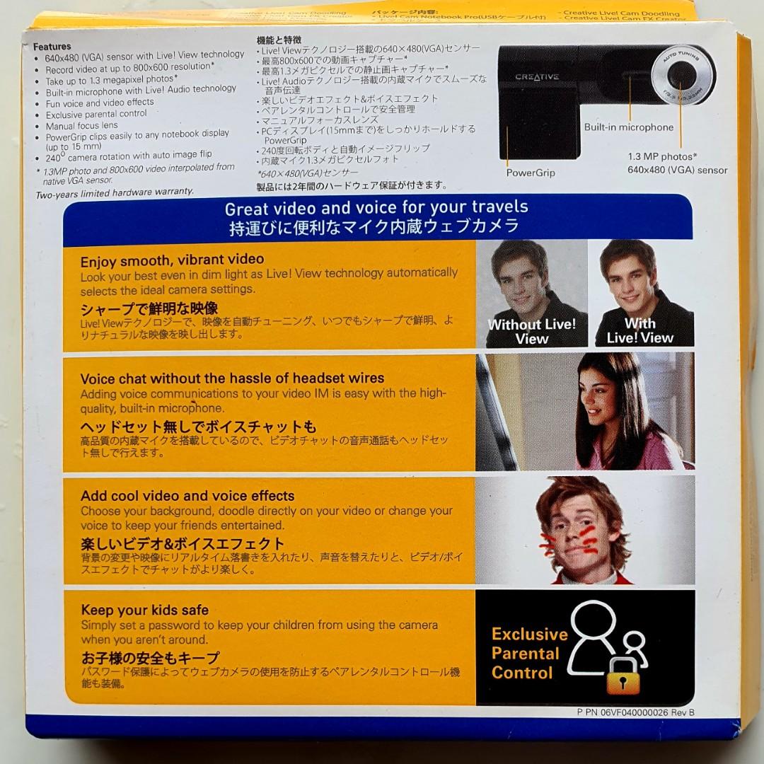 Vf0400 live hotsell cam notebook pro