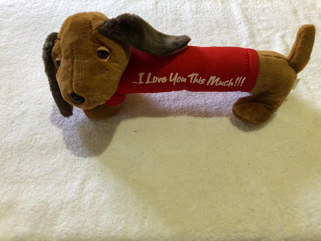 Dachshund Plush I Love You This Much Hobbies Toys Toys Games