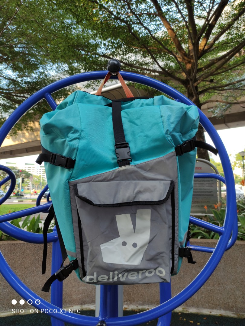 Deliveroo Roll Top Thermal Backpack, Men's Fashion, Bags, Backpacks on