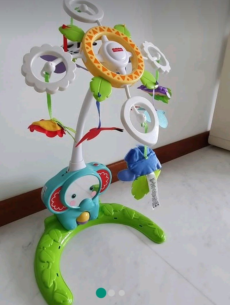 Fisher price rainforest 2 in 1 cot mobile, Babies & Kids, Infant