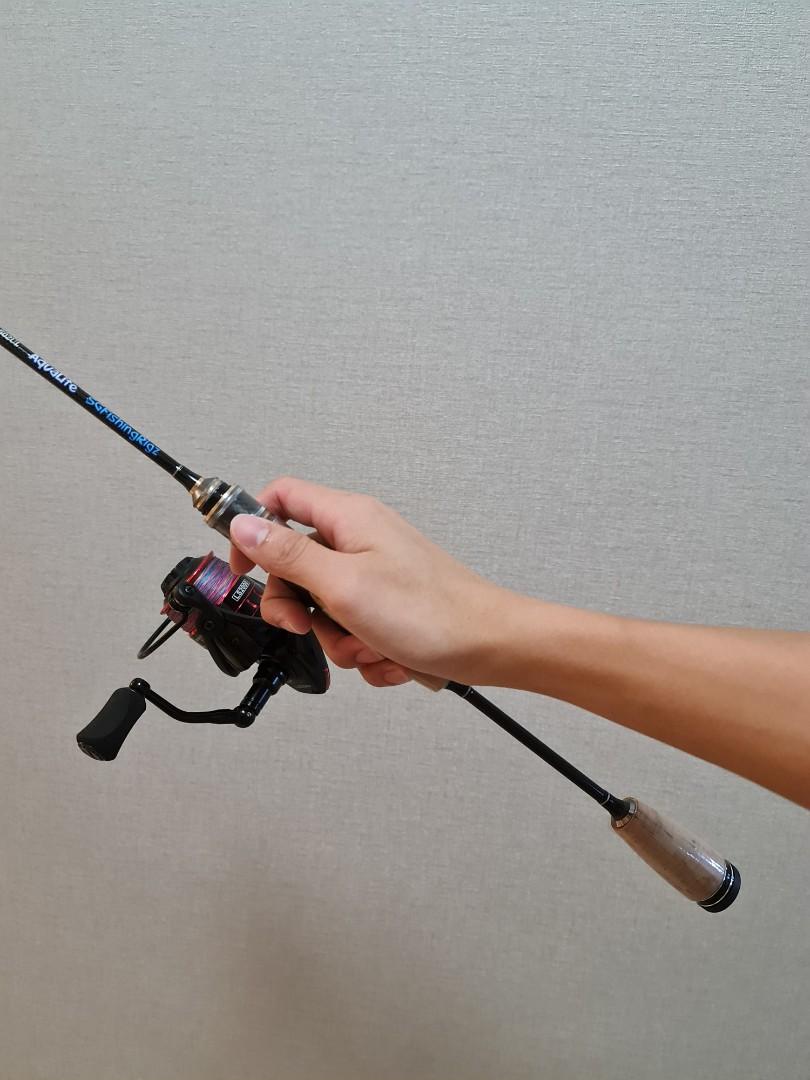Fishing Rod + Reel SET!  Ultralight Fishing ROD + FREE REEL, LINE , BAG,  Sports Equipment, Fishing on Carousell
