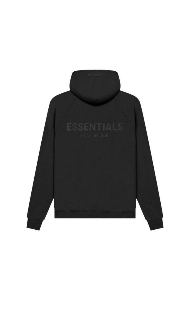 Essentials black hoodie 2021 2025