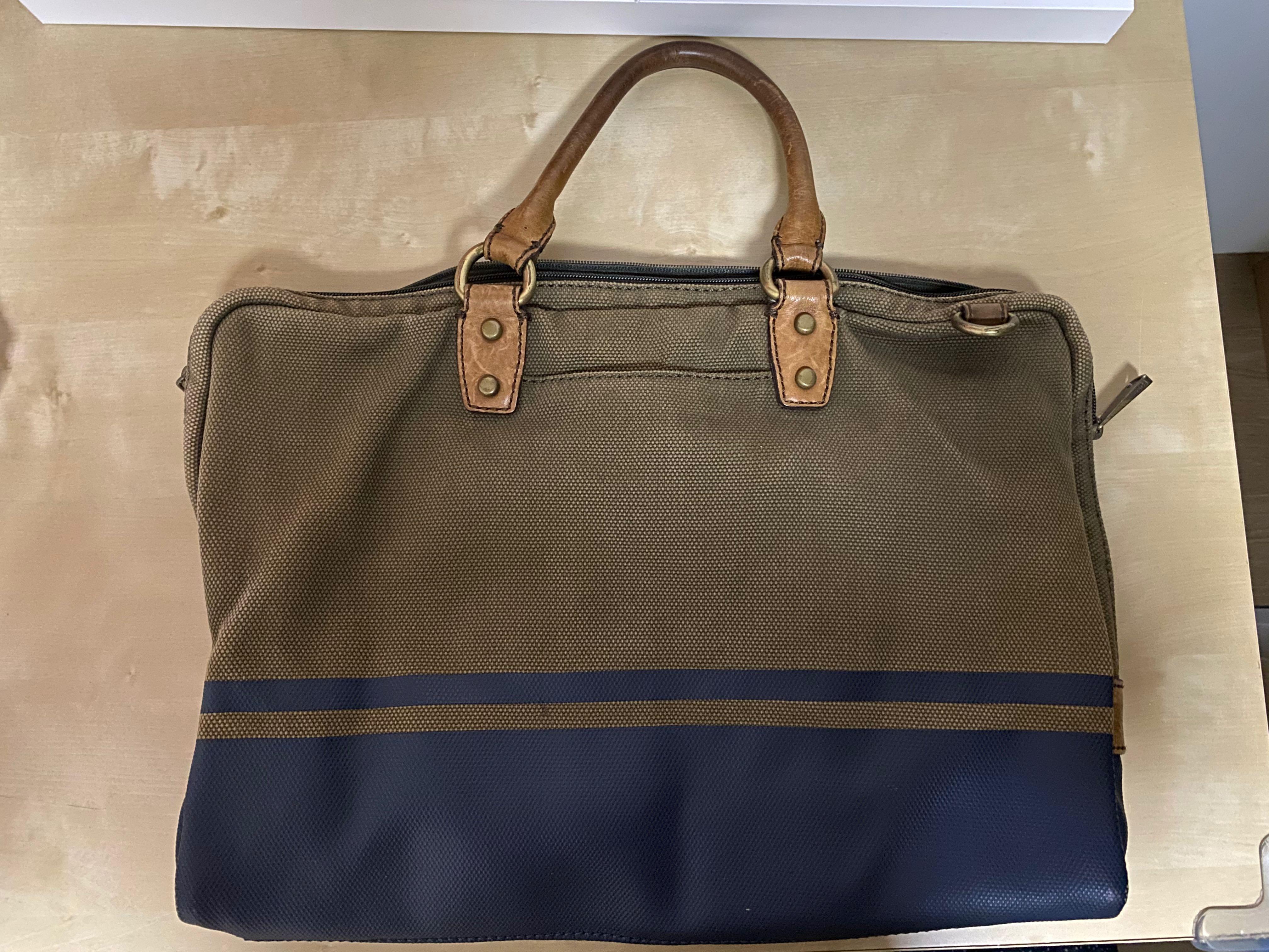 fossil laptop tote