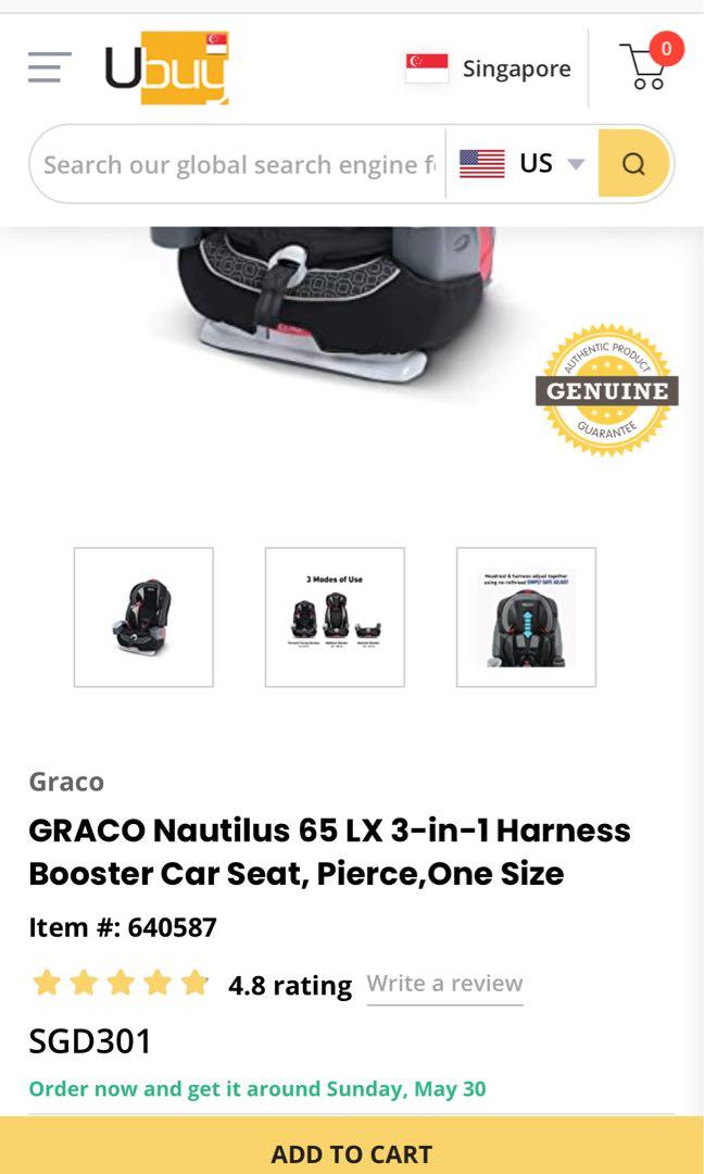 Graco nautilus 65 hotsell lx rear facing