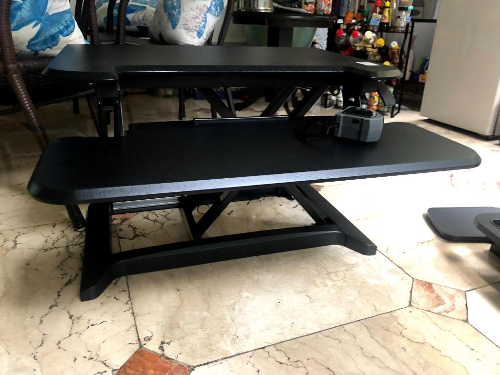 Pneumatic Desk Riser, Furniture & Home Living, Office Furniture ...