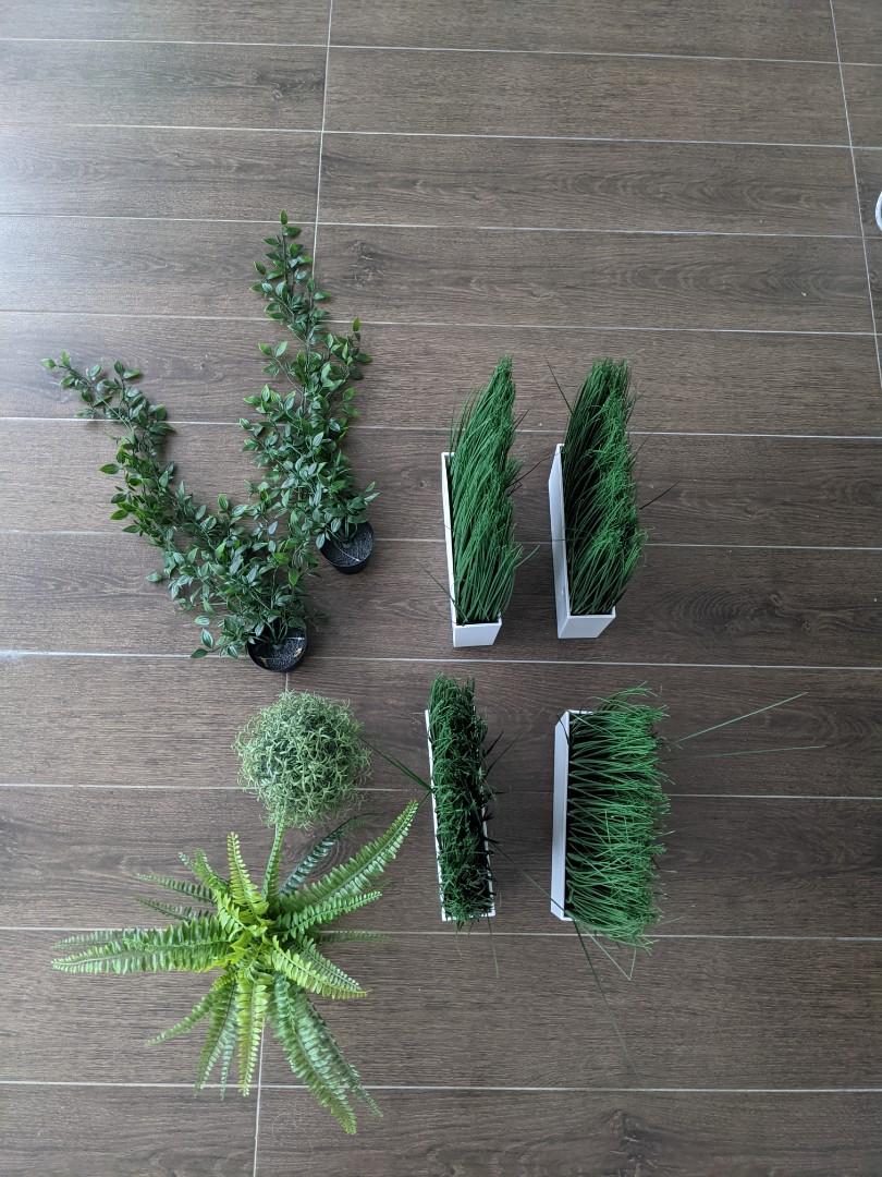 Ikea fake plant bundle, Furniture & Home Living, Home Decor, Artificial Plants & Flowers on