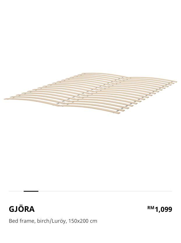 IKEA GJORA Bedframe (Queen size), Furniture & Home Living, Furniture
