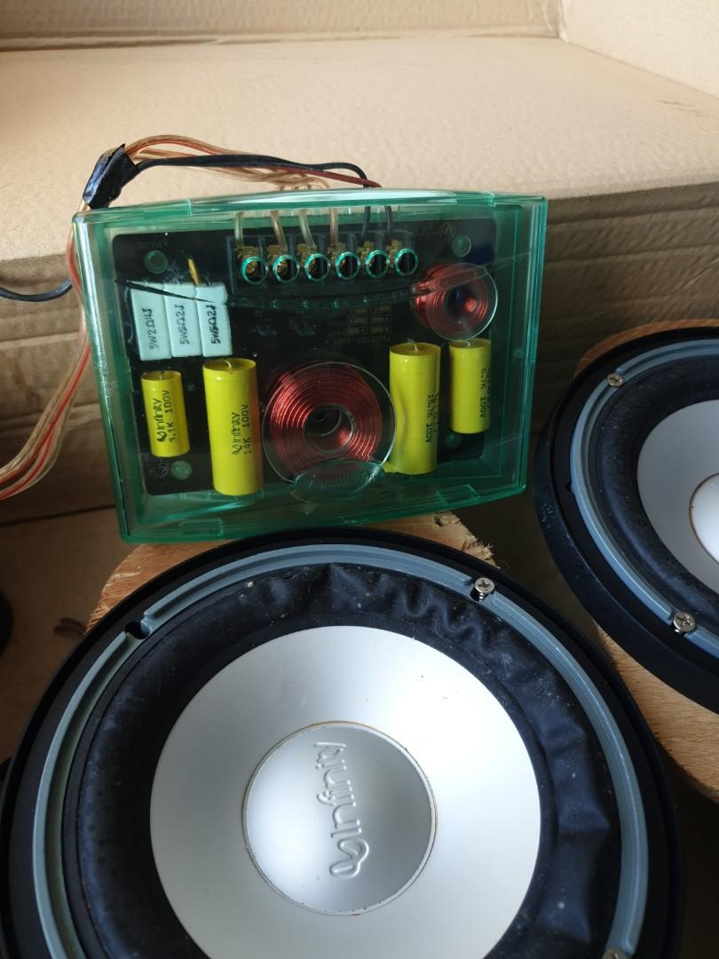 Infinity component speaker 6.5 2 way passive with crossover, Car