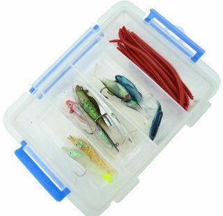 JARVIS WALKER FISHING BAIT SOFT PLASTIC LURE PACK (20 PIECE PACK) with FREE 33pcs Hooks