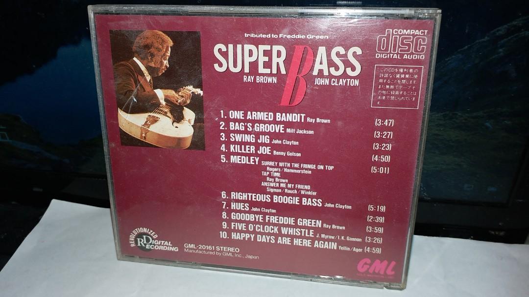 JAZZ名盤RAY BROWN / JOHN CLAYTON FEAT. FREDDIE GREEN SUPER BASS