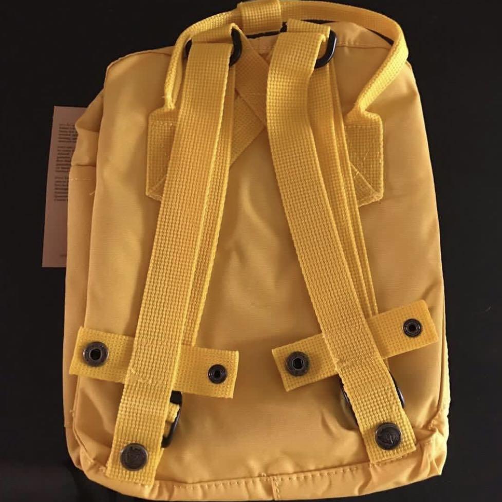 Kanken Mini Backpack in Mustard Yellow, Women's Fashion, Bags & Wallets