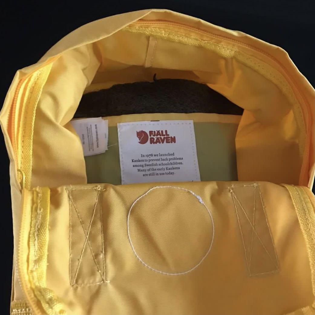 Kanken Mini Backpack in Mustard Yellow, Women's Fashion, Bags & Wallets