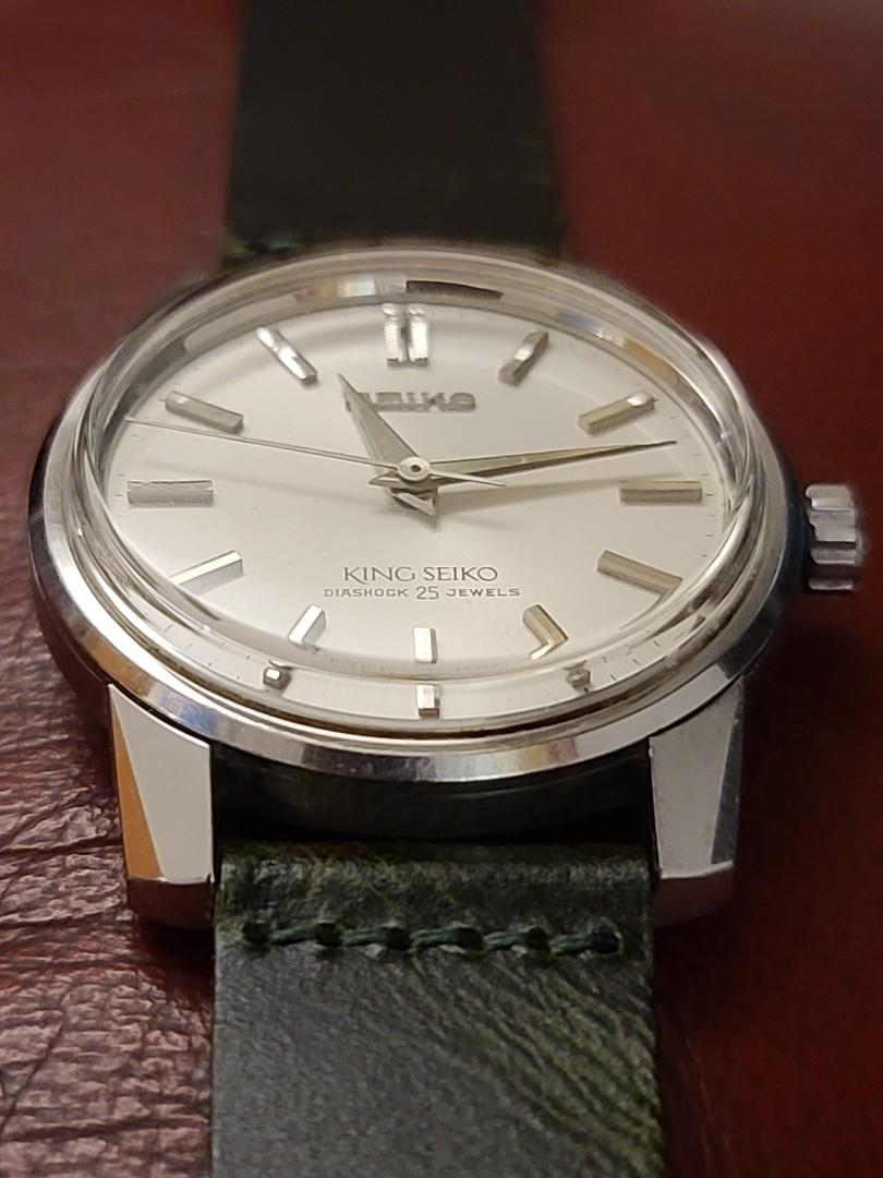 KING SEIKO vintage mechanical watch 精工王手上鏈機械錶44KS 復刻SJE083原版KS 44-9990, 名牌,  手錶- Carousell