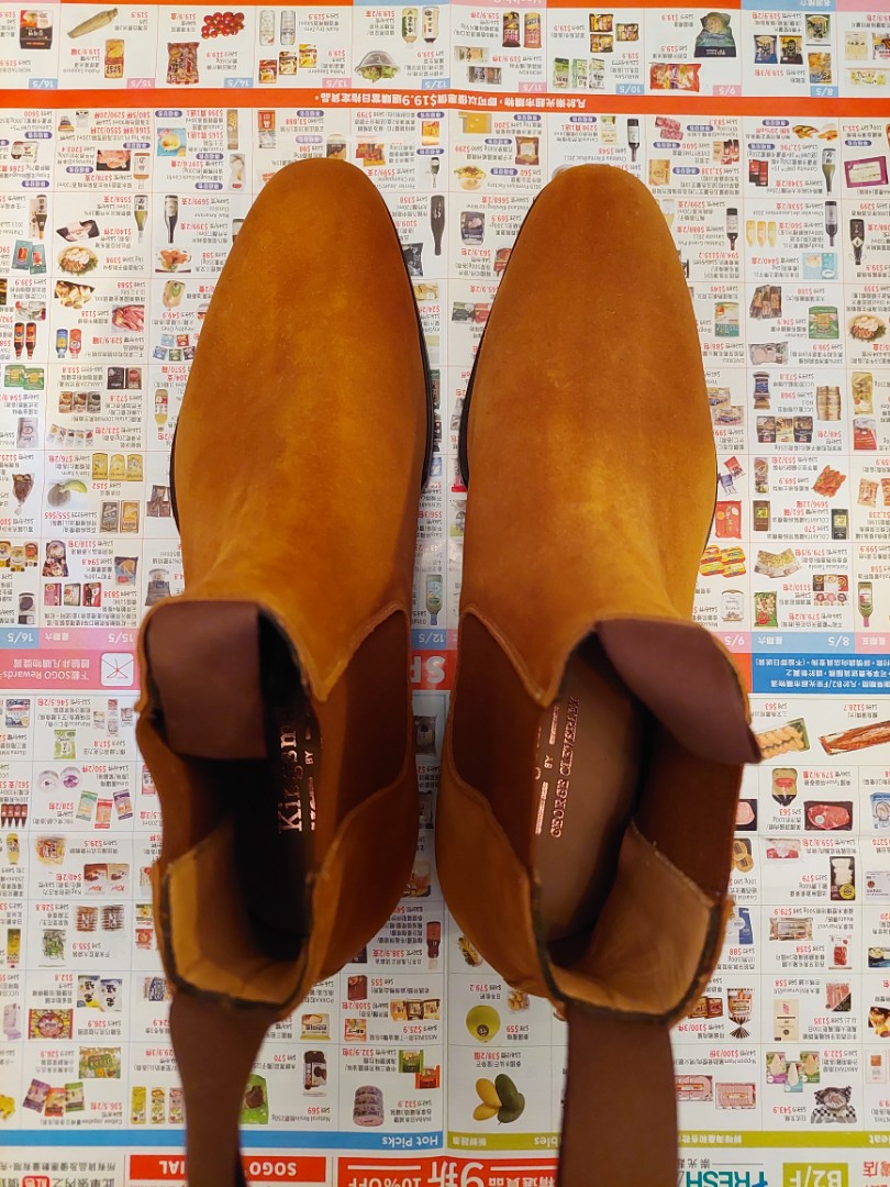 Kingsman by George Cleverley Jason Light Tan Suede Chelsea Boots Carousell