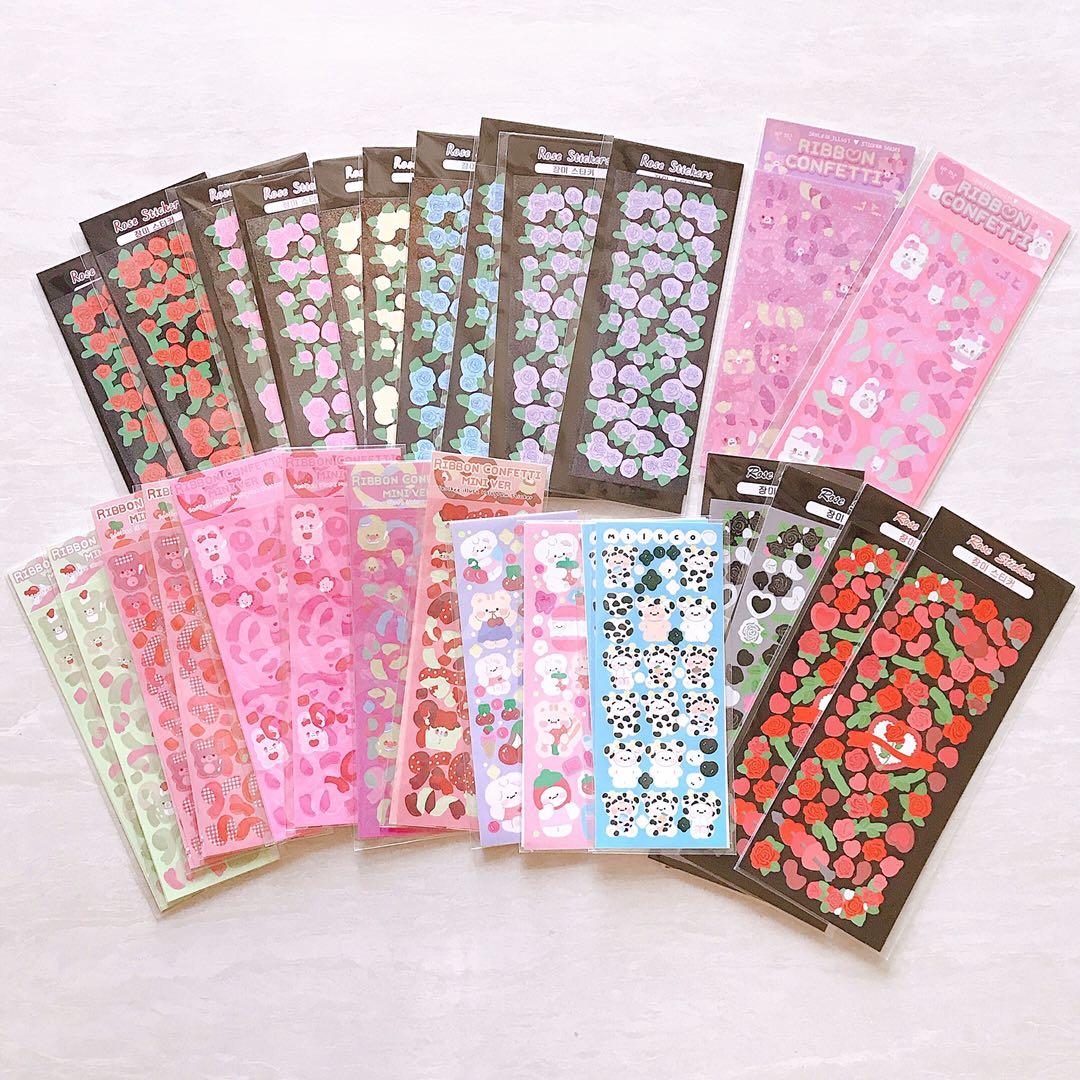 kpop sticker confetti stickers kpop journal journal sticker 폴꾸 polco sticker heart candy alphabet sticker