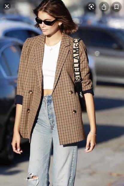 Madewell caldwell on sale blazer desert check