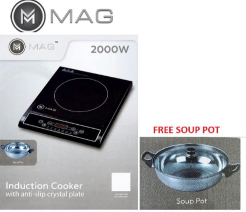 MAG Induction Cooker 2000W MG5305 FREE Soup Pot, TV & Home Appliances