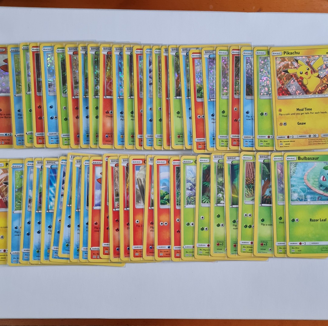 McDonald's 25th Anniversary Pokemon Cards Complete 50, Hobbies & Toys, Toys & Games on Carousell