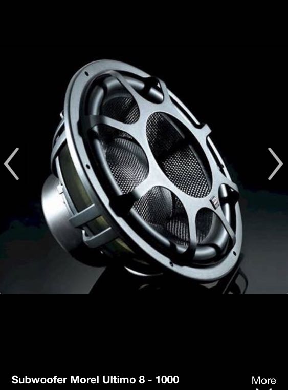 Morel Subwoofer Ultimo 8 1000 watts, Car Accessories, Accessories on