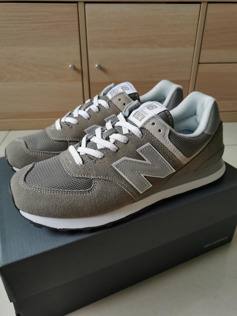 New Balance NB 574 US9 Grey Day ML574EGG same model with Kpop star IU, Men's Fashion, Sneakers on Carousell