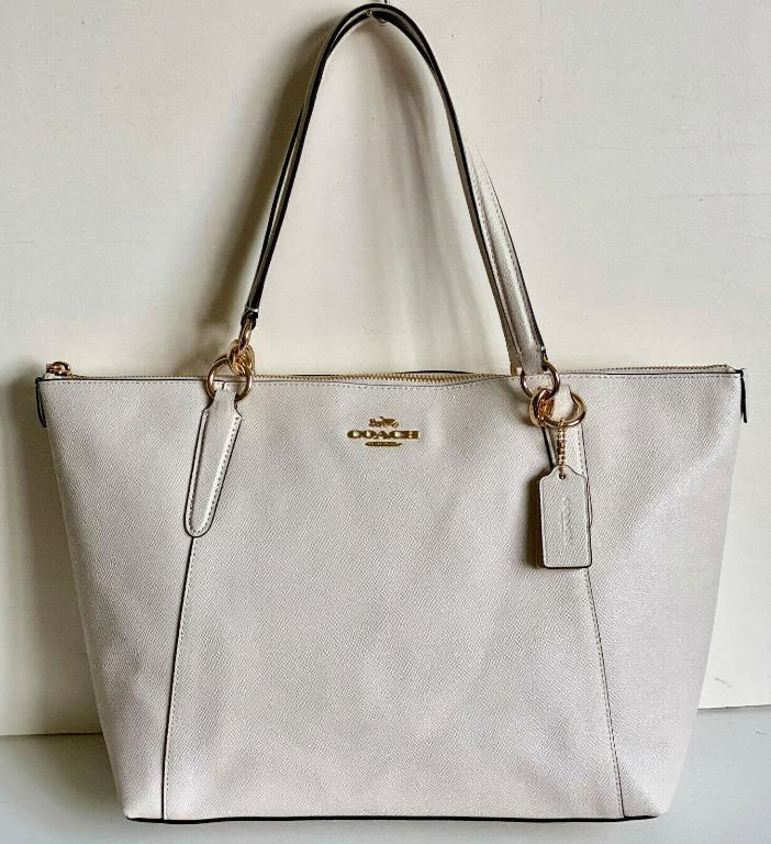Coach ava sales tote white