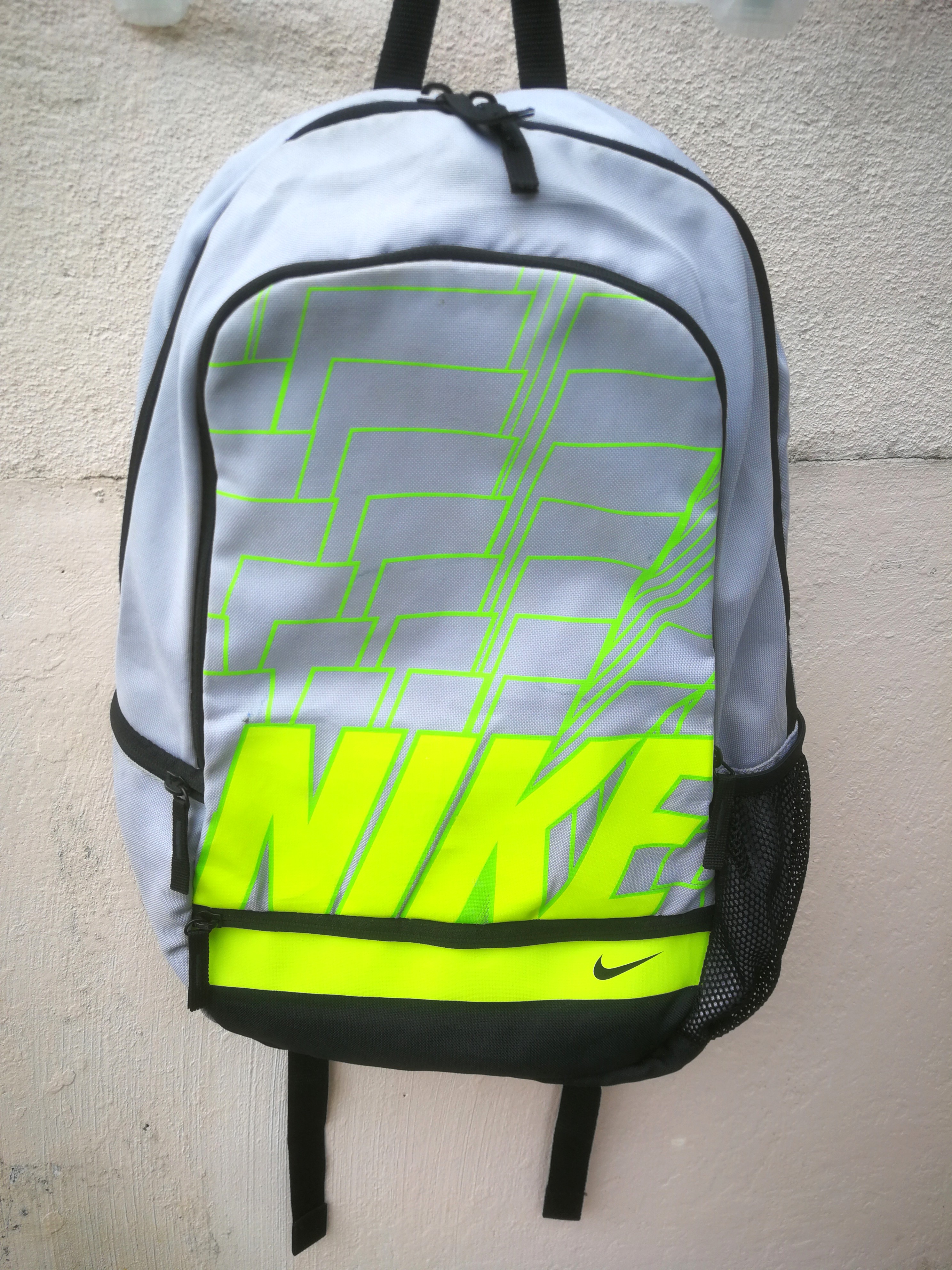 nike neon green bag