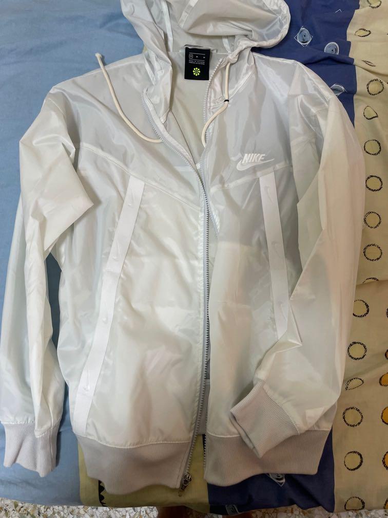 nike windbreaker white