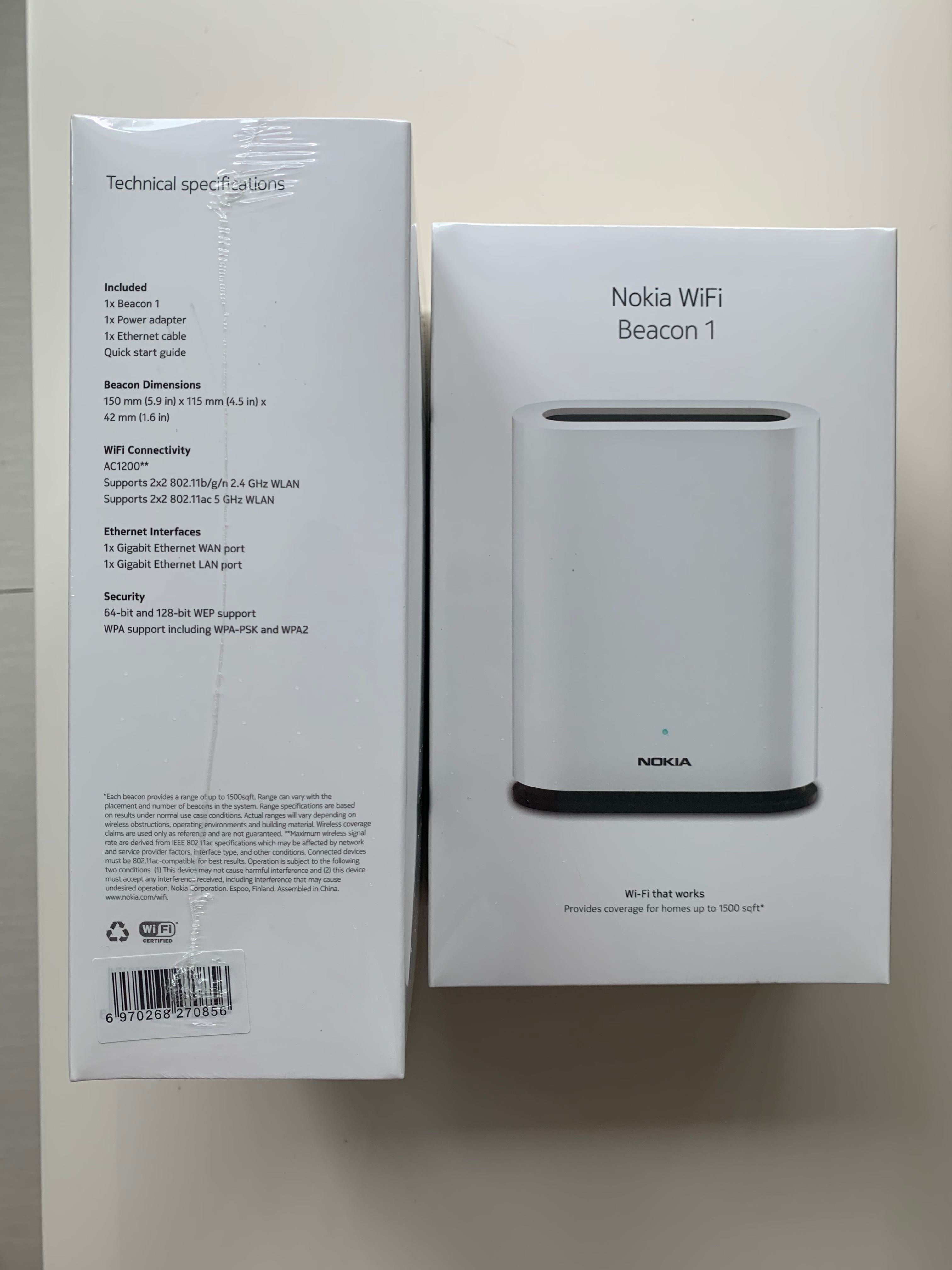 Bnib Nokia Wifi Beacon 1 Mesh Router Computers Tech Parts Accessories Networking On Carousell