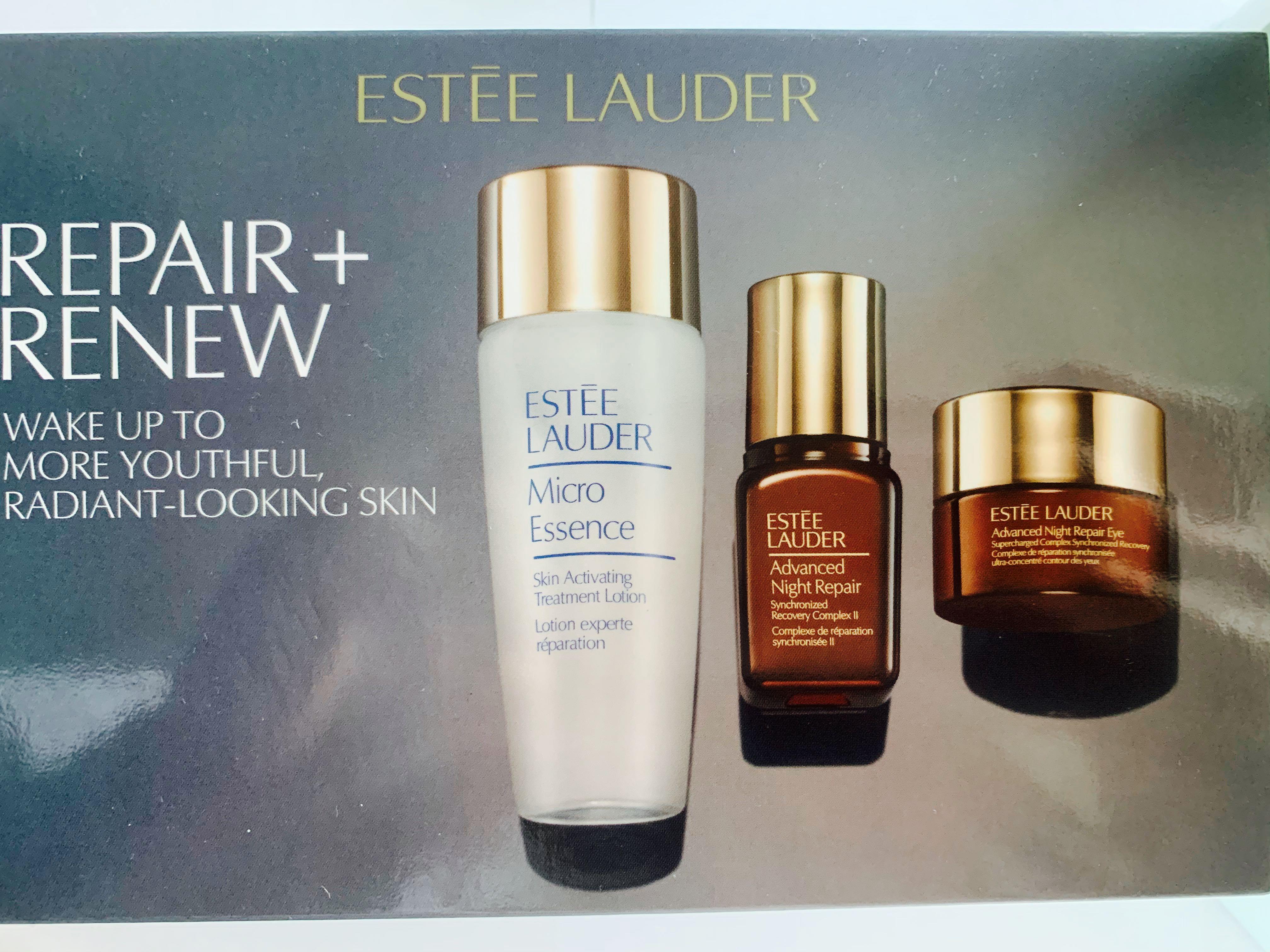 Estee Lauder repair+renew set, Beauty & Personal Care, Face, Face Care on  Carousell