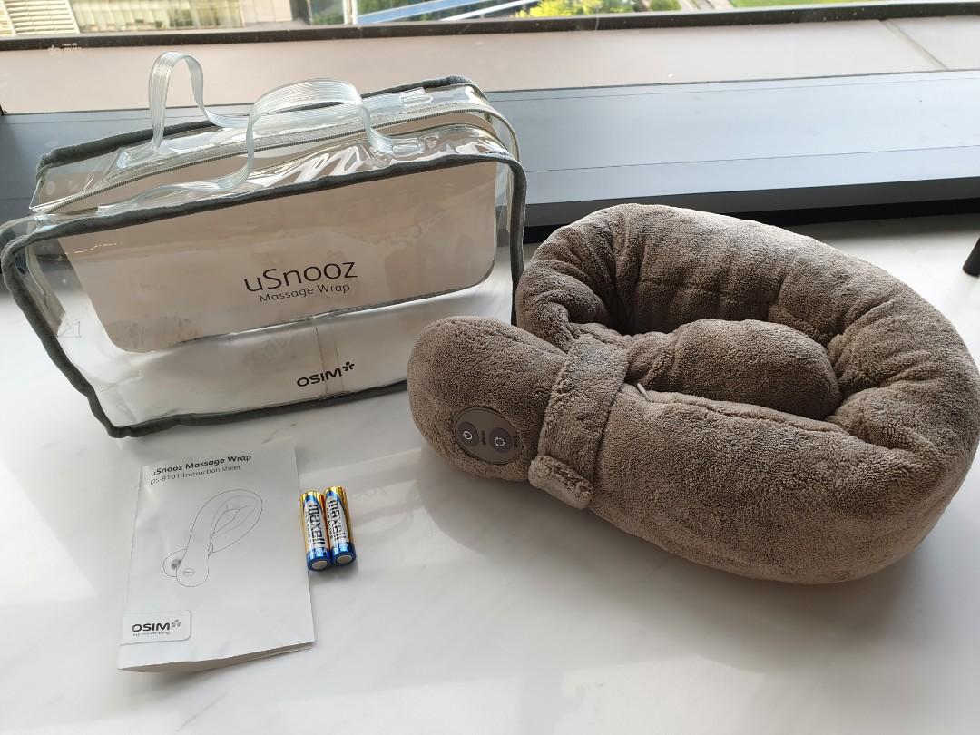 Osim uSnooz gray fuzzy neck massager Health Nutrition Massage