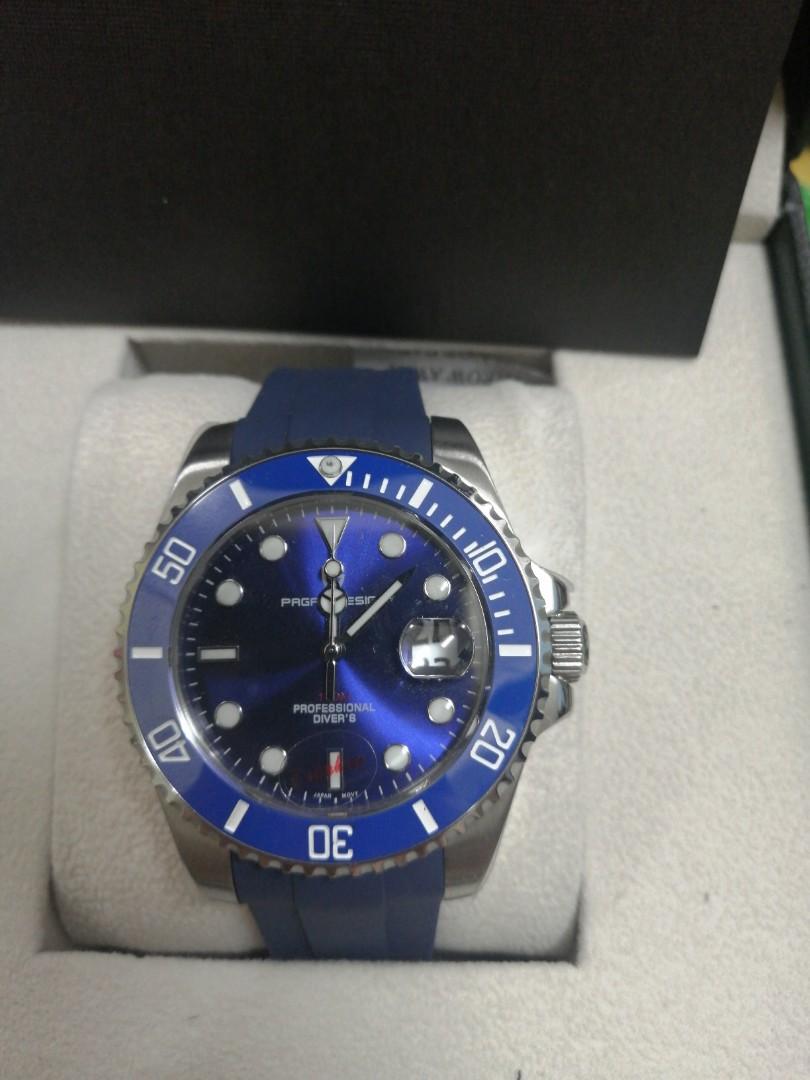 Pagani Blue Diver Watch with 1 Year Warranty Men s Fashion