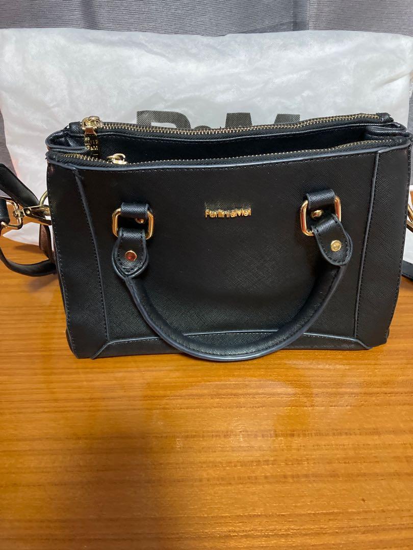 Perllini Mel P M Black Handbag