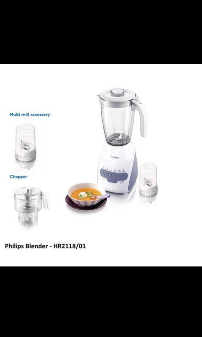 Philips HR2118 SET Blender, Choppers & Juicer, TV & Home Appliances