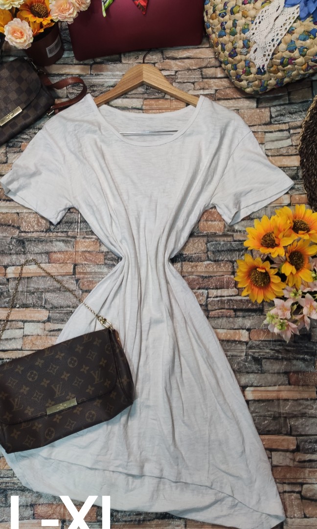 White Tshirt Dress Set