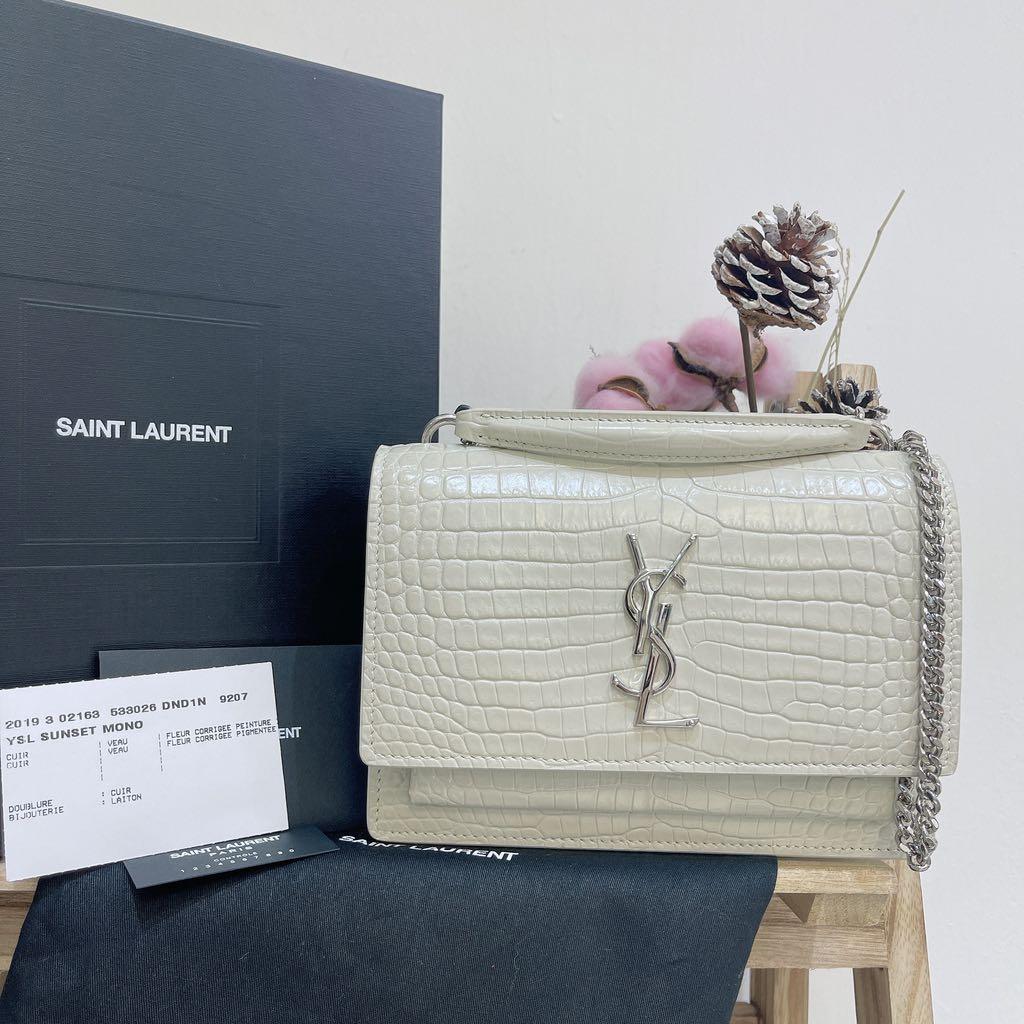 Authentic Yves Saint Laurent YSL Sunset Chain Wallet Smooth Leather,  Luxury, Bags & Wallets on Carousell