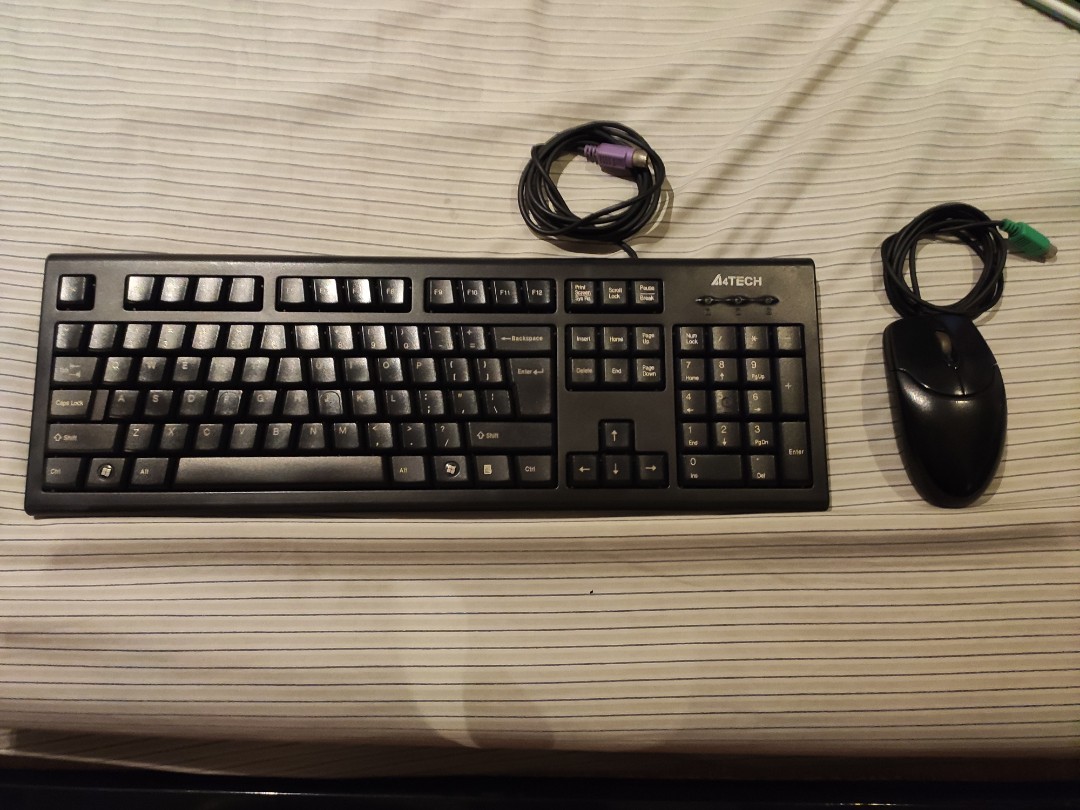 PS/2 A4Tech keyboard and Genius Mouse, Computers & Tech, Parts ...