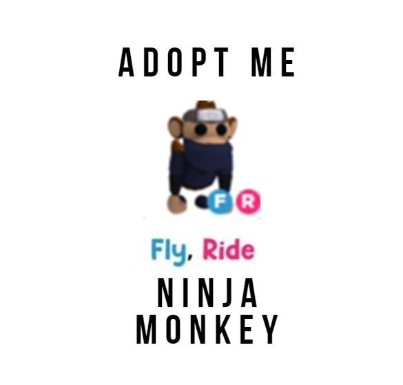 Roblox Adopt Me Fly Ride Ninja Monkey Video Gaming Gaming Accessories Game Gift Cards Accounts On Carousell - roblox adopt me ninja monkey