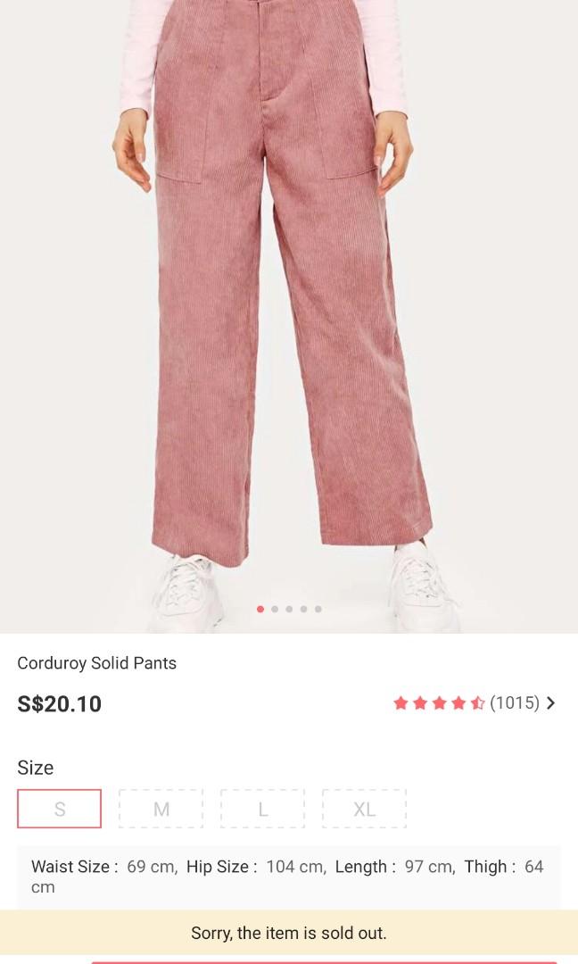 Romwe corduroy pants clearance