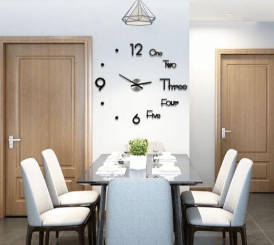 Customizable Wall Clock (Category: Wall Decor) located in Singapore. Submitted by snapgt (Listing ID 1089228882, Image 1). Description: A scalable wall clock that uses your wall as its canvas. This is a brand new item and was purchased with the intent of using it in our new place, but we have run out of wall space..