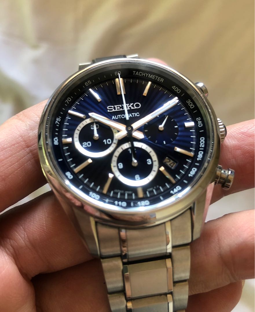 Seiko Brightz Automatic Chronograph Blue, Men's Fashion, Watches &  Accessories, Watches on Carousell