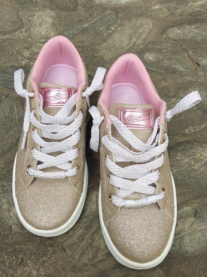 Skechers kids' omne-shimmer street deals sneaker