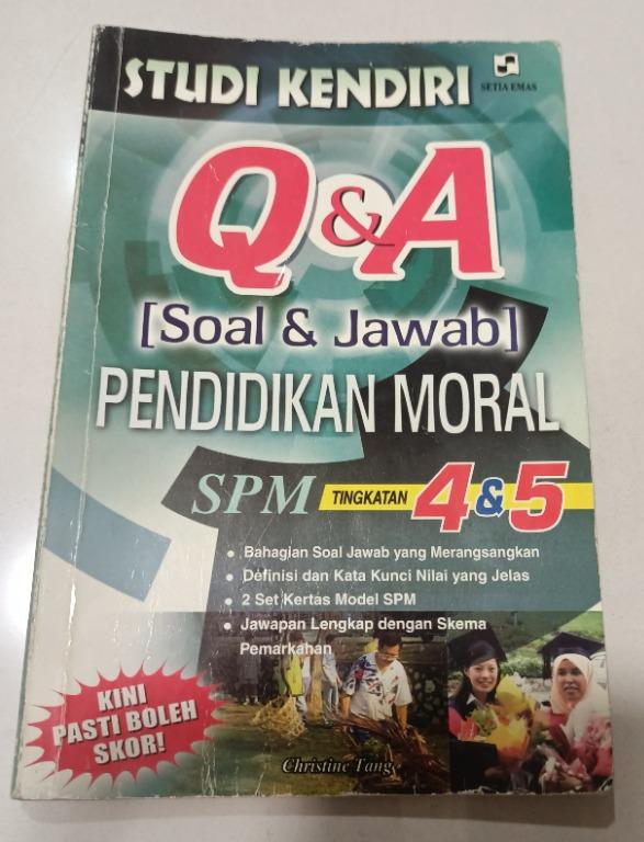 Spm Pendidikan Moral Q A Guidebook Books Stationery Books On Carousell