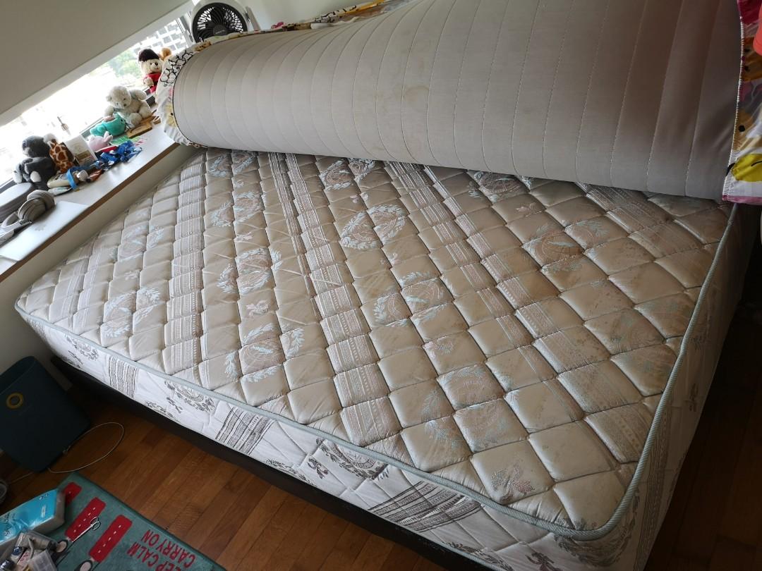 Used queen store bed