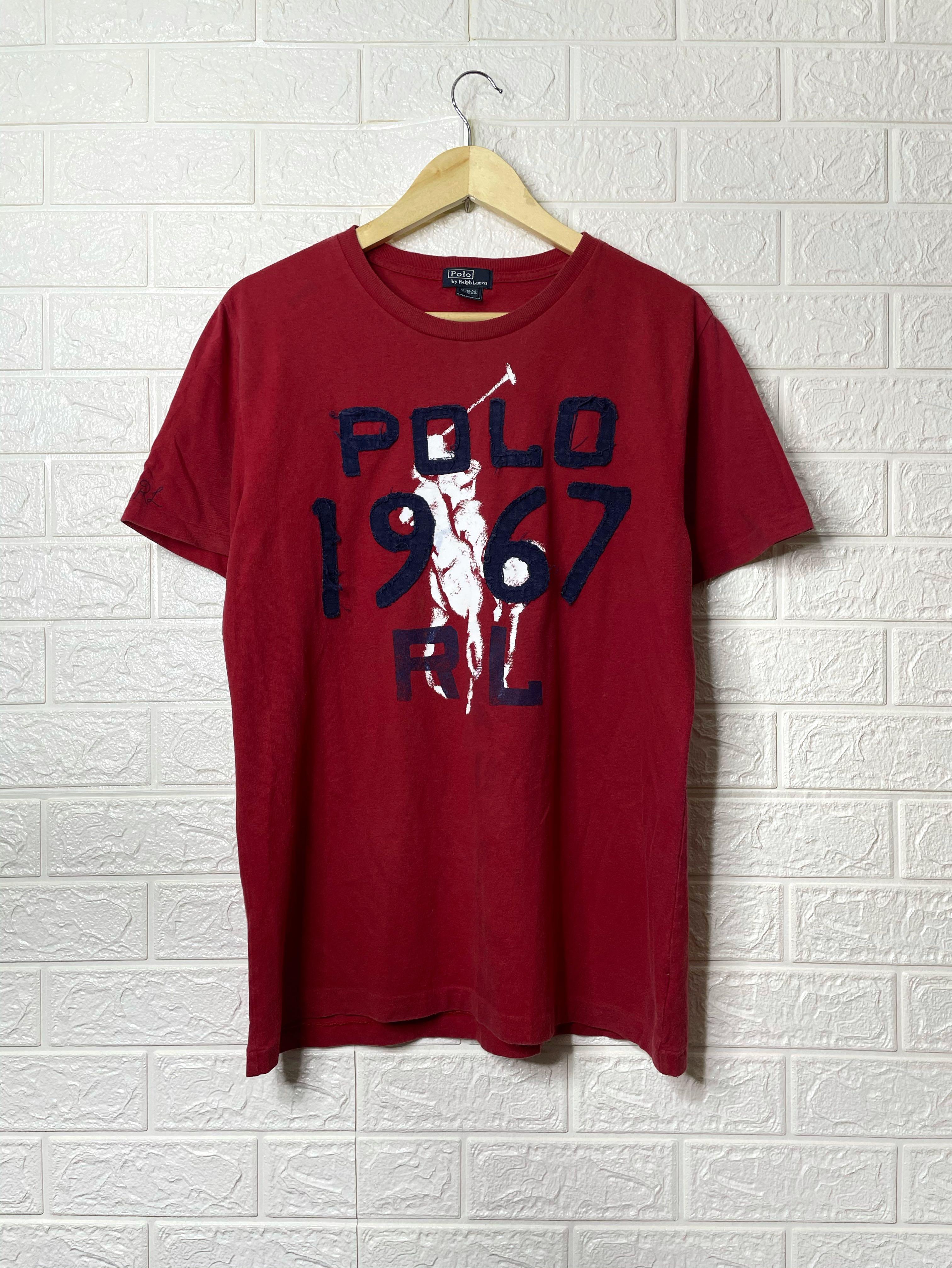 VINTAGE POLO RALPH LAUREN 1967 SHIRT WITH STITCHED DESIGN, Men's Fashion,  Tops & Sets, Tshirts & Polo Shirts on Carousell