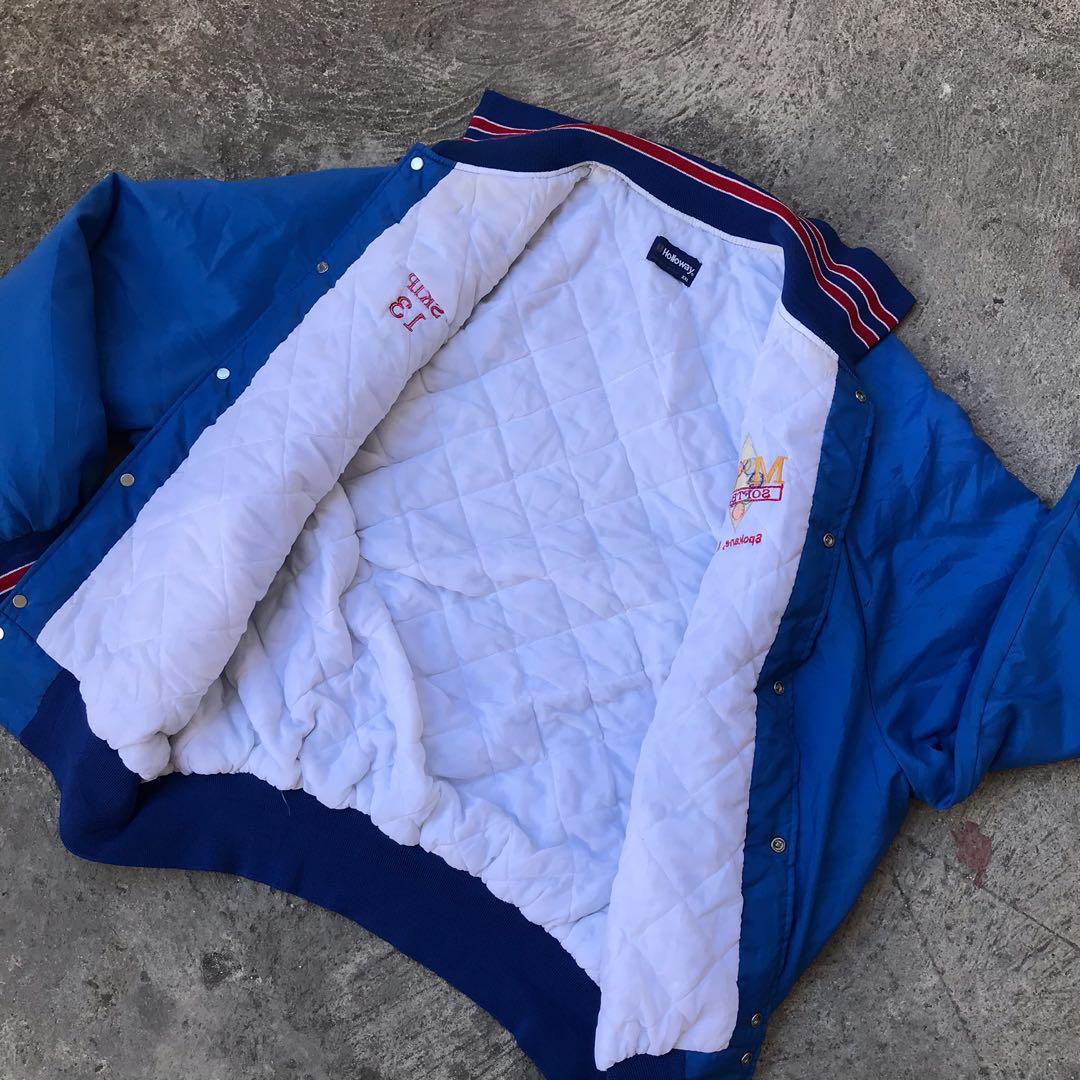VINTAGE SOFTBALL VARSITY JACKET by HOLLOWAY XXL MENS 29 x 27.5, Men's Fashion, Coats, Jackets