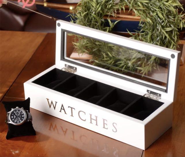 White watch storage box outlet