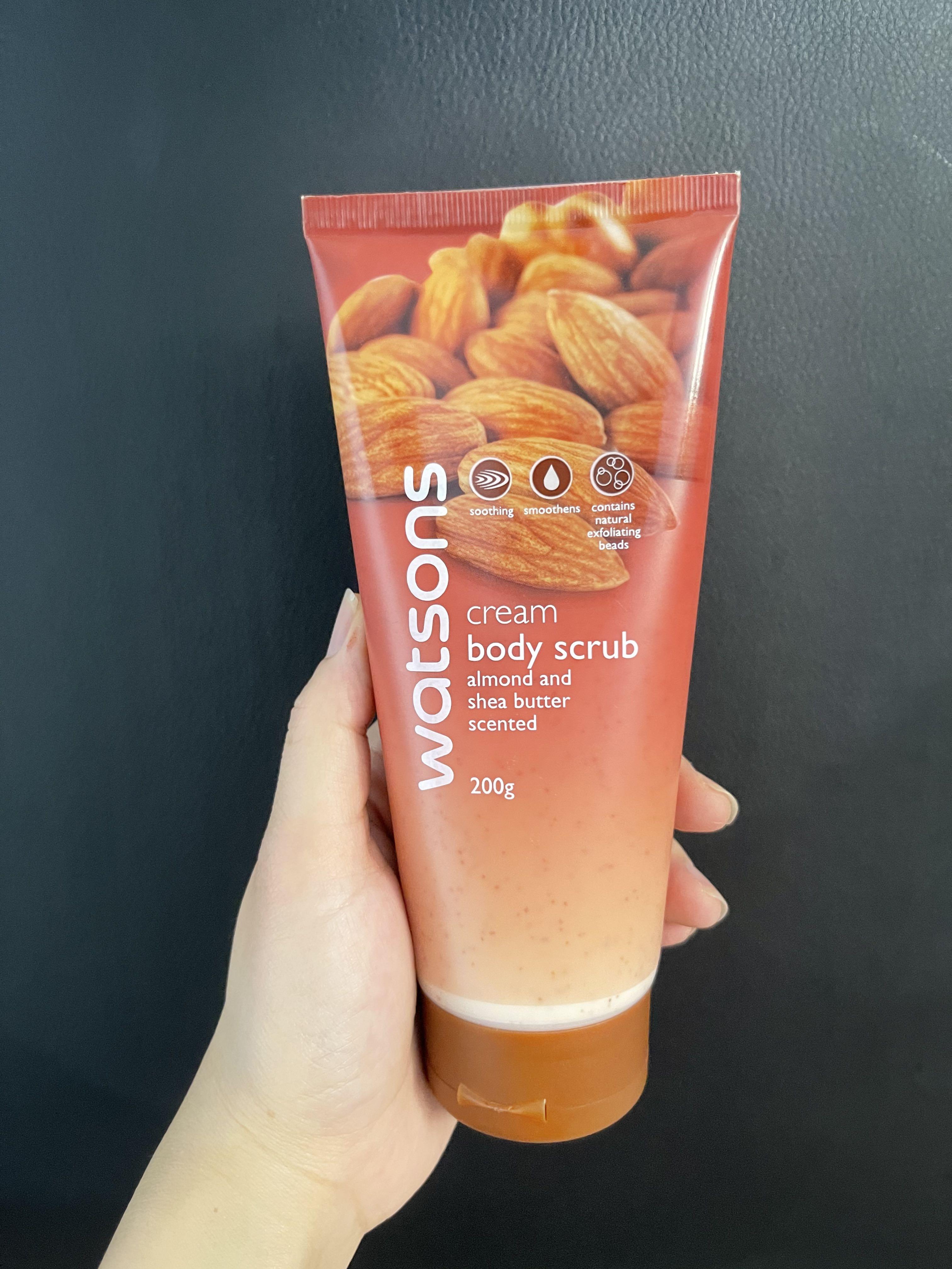 Watsons Cream Body Scrub Almond And Shea Butter Scented 200g Health Beauty Skin Bath Body On Carousell
