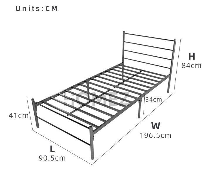 Katil White Bed Frame, Furniture & Home Living, Furniture, Bed Frames